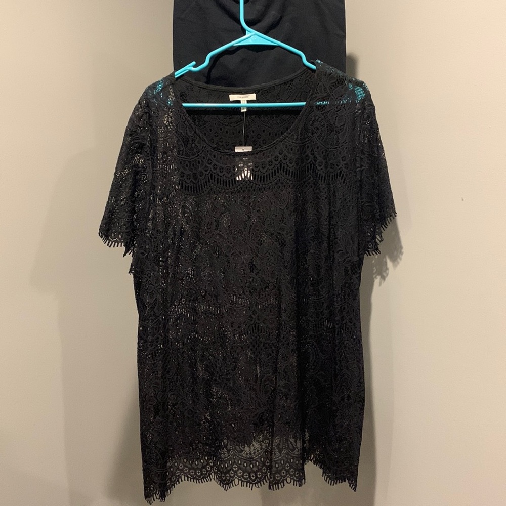 Black Lacey Blouse